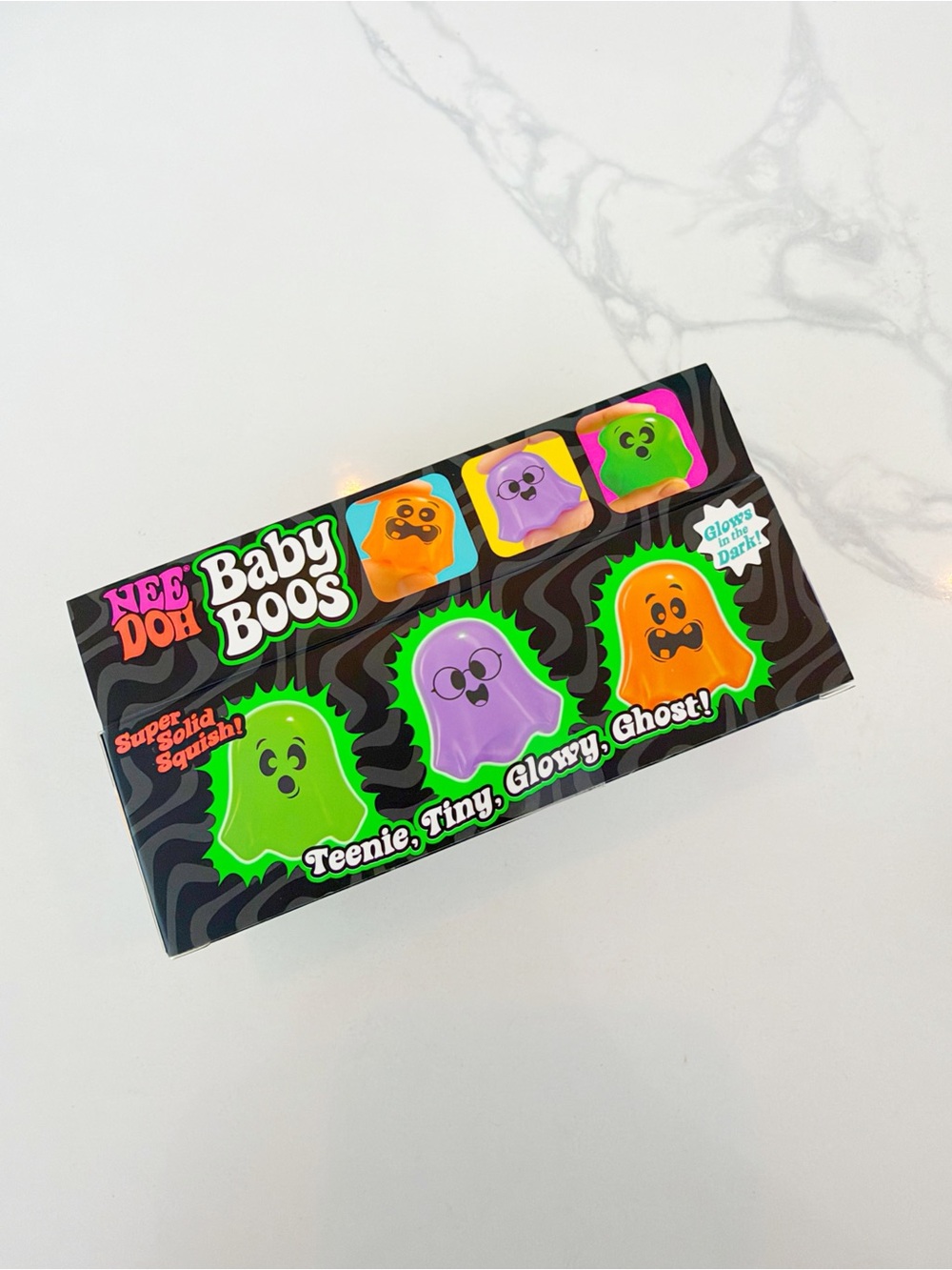RARE NeeDoh Baby Boos 3-Pack 2026 Halloween Glow in Dark Ghosts NEW ๐ป - Picture 4 of 4